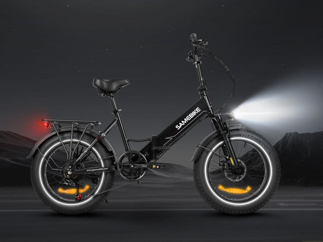 Samebike LOTDM200-II 250W Step-Through Folding Electric Bike with 20×4" Fat Tires