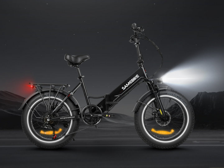 Samebike LOTDM200-II 250W Step-Through Folding Electric Bike with 20×4" Fat Tires