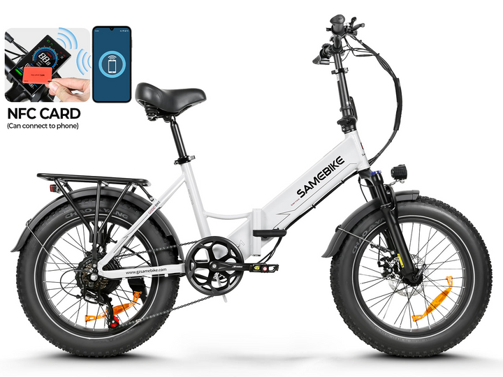 Samebike LOTDM200-II 250W Step-Through Folding Electric Bike with 20×4" Fat Tires