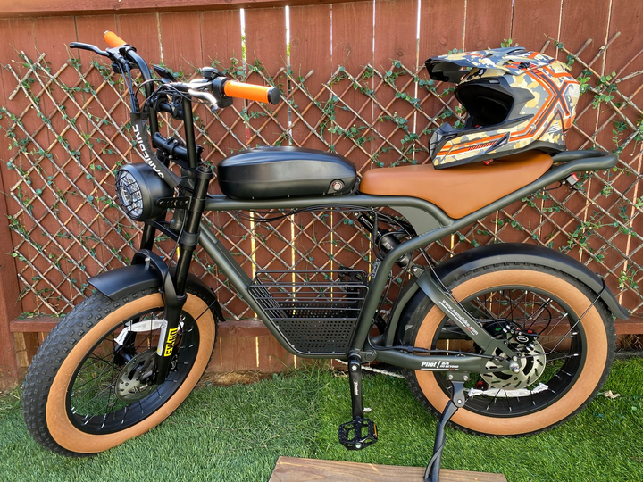 Samebike M20 1000W Retro Style Electric Bike with Classic Curved Handlebar Design