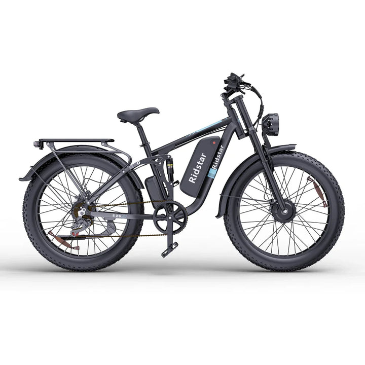 RIDSTAR E26 Pro 26" Fat Tire Mountain Electric Bike | 2000W Dual Motor | 48V 23Ah | ebikesz