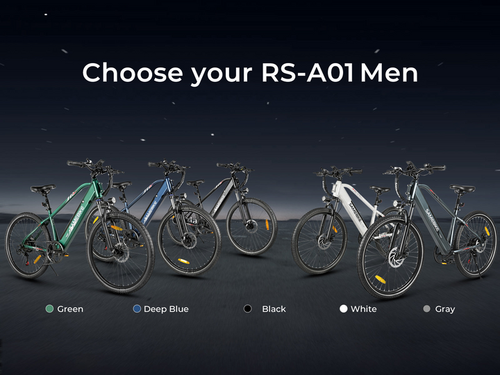Samebike RS-A01 MEN Urban Electric Bicycle with LCD Display and Ergonomic Controls