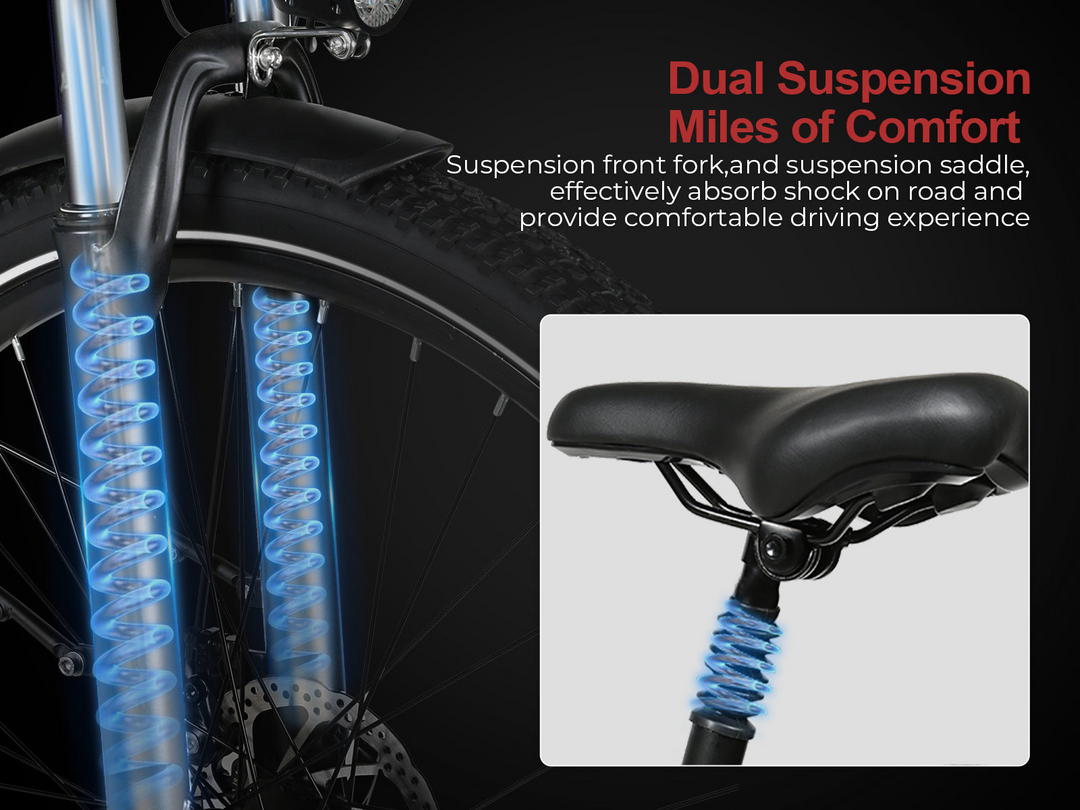 Samebike RS-A01 Pro-T Urban Electric Bicycle with Ergonomic Grip and LCD Display