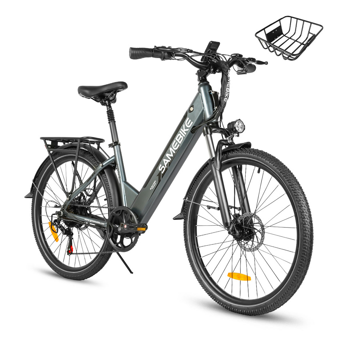 Samebike RS-A01 Pro-T Urban Electric Bicycle with Ergonomic Grip and LCD Display