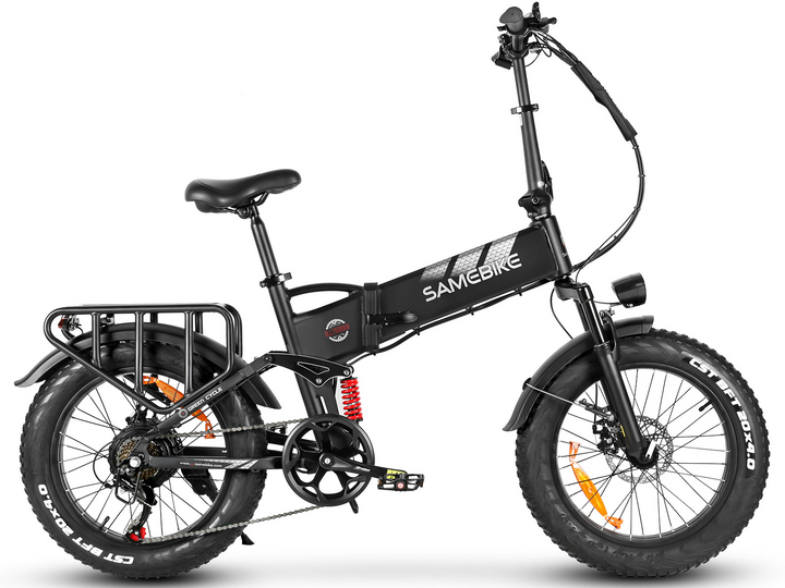 Samebike RS-A02 Pro Fat Tire Off-Road Electric Bike with 4" Grip Tires and Powerful Motor