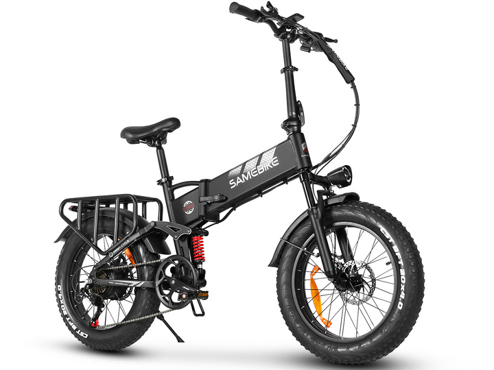 Samebike RS-A02 Pro Fat Tire Off-Road Electric Bike with 4" Grip Tires and Powerful Motor