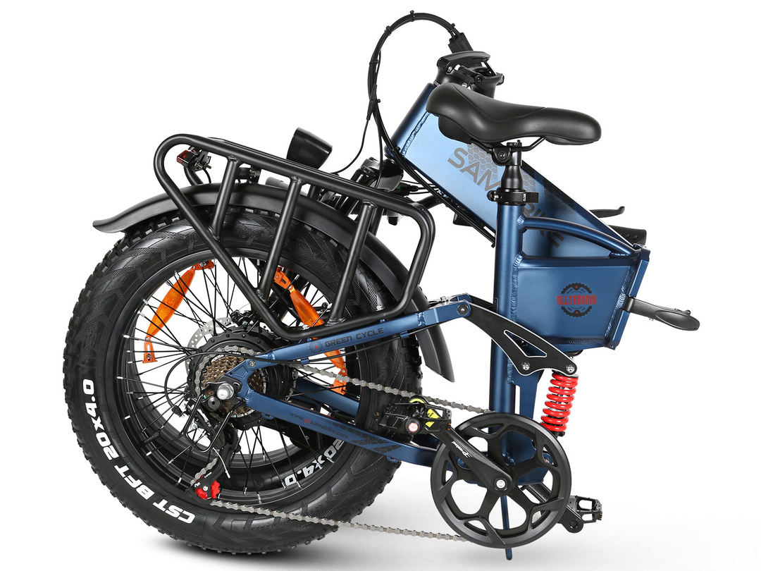 Samebike RS-A02 Pro Fat Tire Off-Road Electric Bike with 4" Grip Tires and Powerful Motor