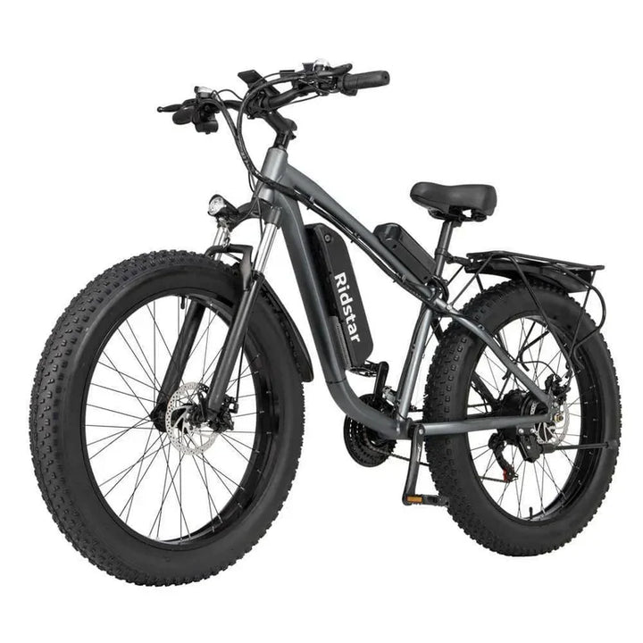 Ridstar E26 1000W Fat Tire Electric Bike | 48V 15.6Ah Battery, 28+ MPH, 26" x 4.0" All-Terrain Full Suspension Mountain E-Bike