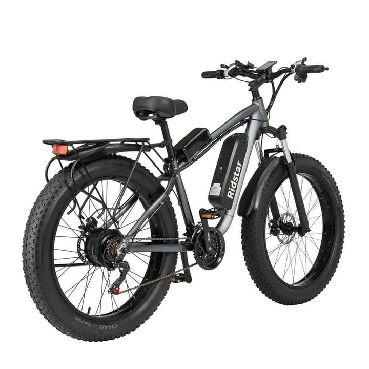 Ridstar E26 1000W Fat Tire Electric Bike | 48V 15.6Ah Battery, 28+ MPH, 26" x 4.0" All-Terrain Full Suspension Mountain E-Bike