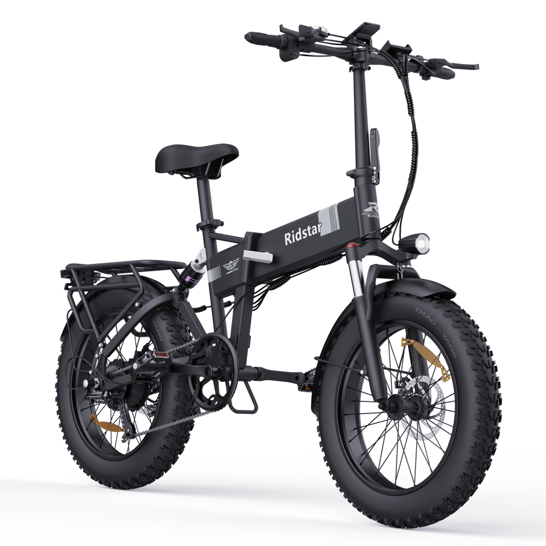 Ridstar H20 20x4.0 Fat Tire Folding Electric Bike - All Terrain 1000W SUV Ebike