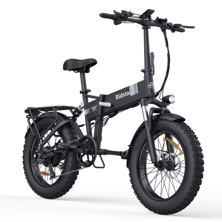 Ridstar H20 20x4.0 Fat Tire Folding Electric Bike - All Terrain 1000W SUV Ebike