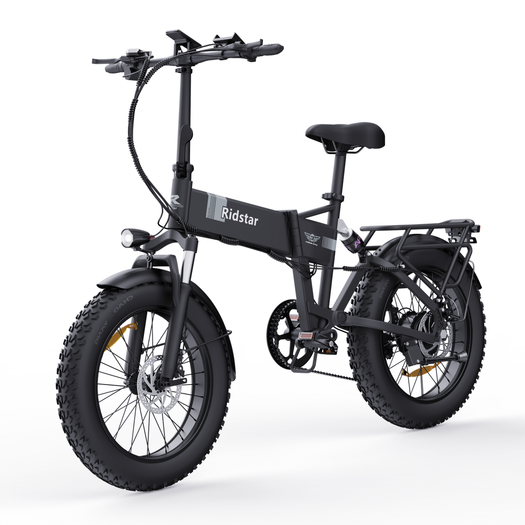 Ridstar H20 20x4.0 Fat Tire Folding Electric Bike - All Terrain 1000W SUV Ebike