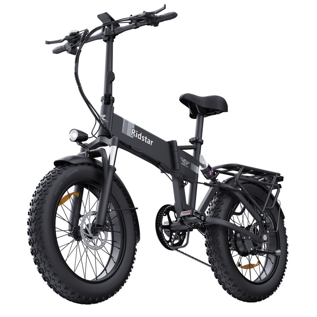 Ridstar H20 20x4.0 Fat Tire Folding Electric Bike - All Terrain 1000W SUV Ebike