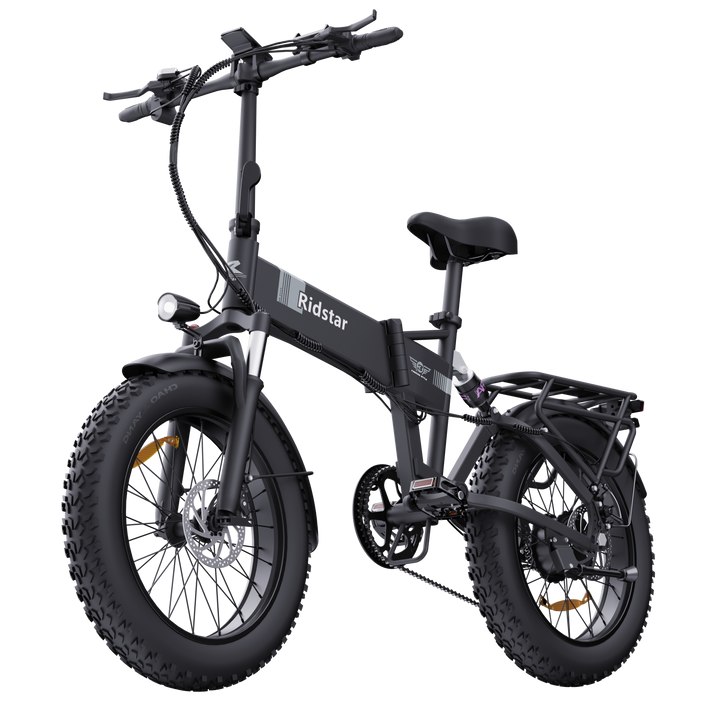 Ridstar H20 20x4.0 Fat Tire Folding Electric Bike - All Terrain 1000W SUV Ebike