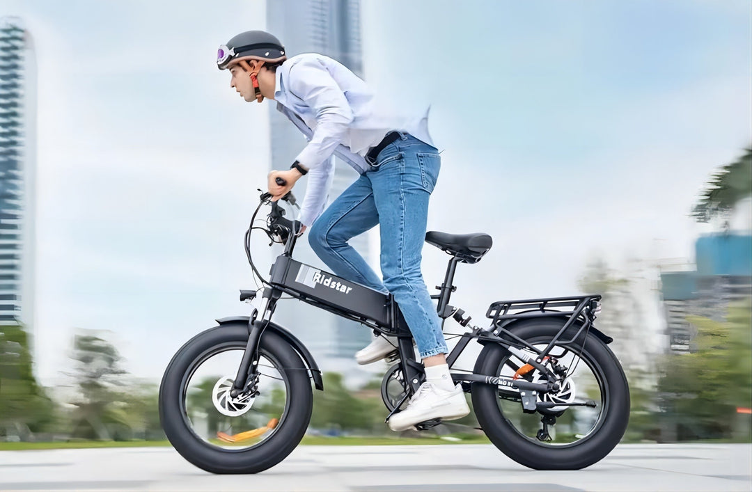 Ridstar H20 20x4.0 Fat Tire Folding Electric Bike - All Terrain 1000W SUV Ebike