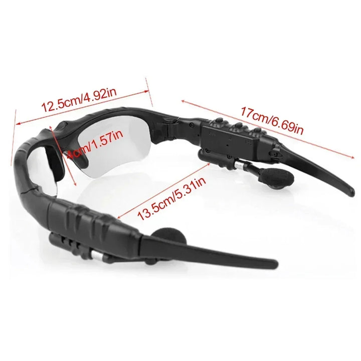 5.0 Bluetooth Smart Glasses - Wireless Stereo Audio Sunglasses with Mic for Driving, Cycling &amp; Outdoor Sports