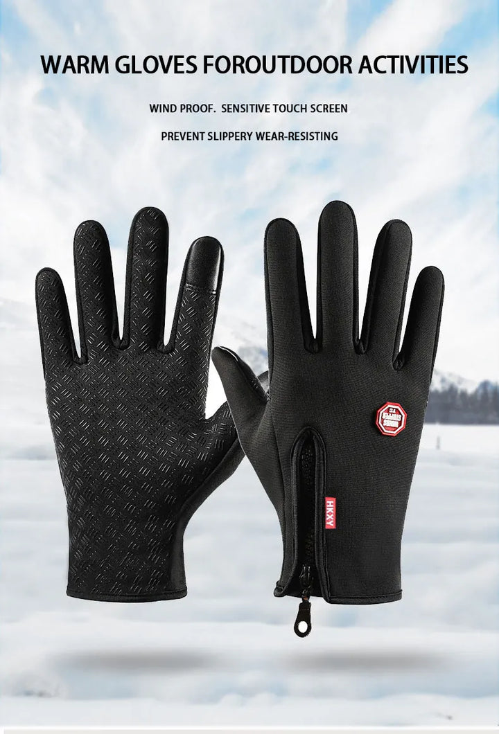 Winter Thermal Cycling Gloves for Men &amp; Women - Waterproof &amp; Windproof Full Finger Mittens - Sensitive Touchscreen Gear for E-Bike &amp; MTB (YD1301)