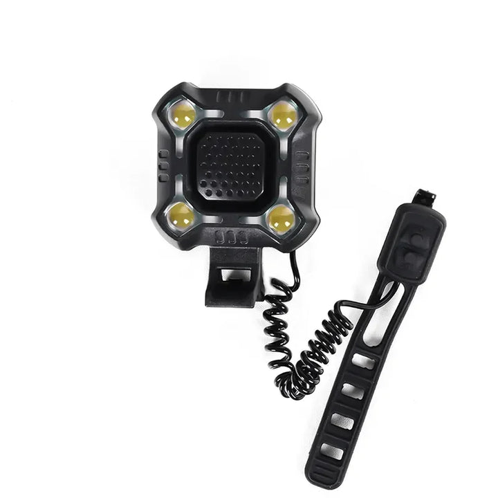 2-in-1 Bicycle Electric Horn &amp; Front Light - USB Rechargeable 120dB Loud Alarm - Waterproof LED Safety Lamp for E-Bike, Scooter &amp; MTB