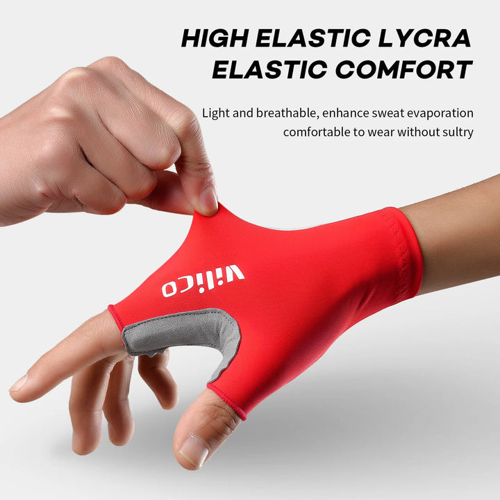 Aero Breaking Wind Cycling Gloves - Anti-Slip Half Finger Racing Mittens for Road Bike Speed
