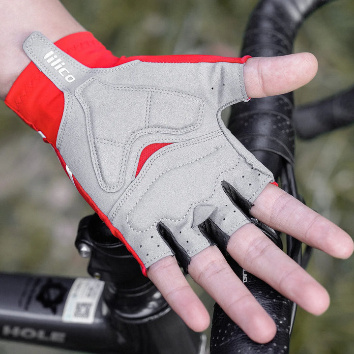 Aero Breaking Wind Cycling Gloves - Anti-Slip Half Finger Racing Mittens for Road Bike Speed