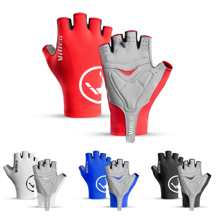 Aero Breaking Wind Cycling Gloves - Anti-Slip Half Finger Racing Mittens for Road Bike Speed