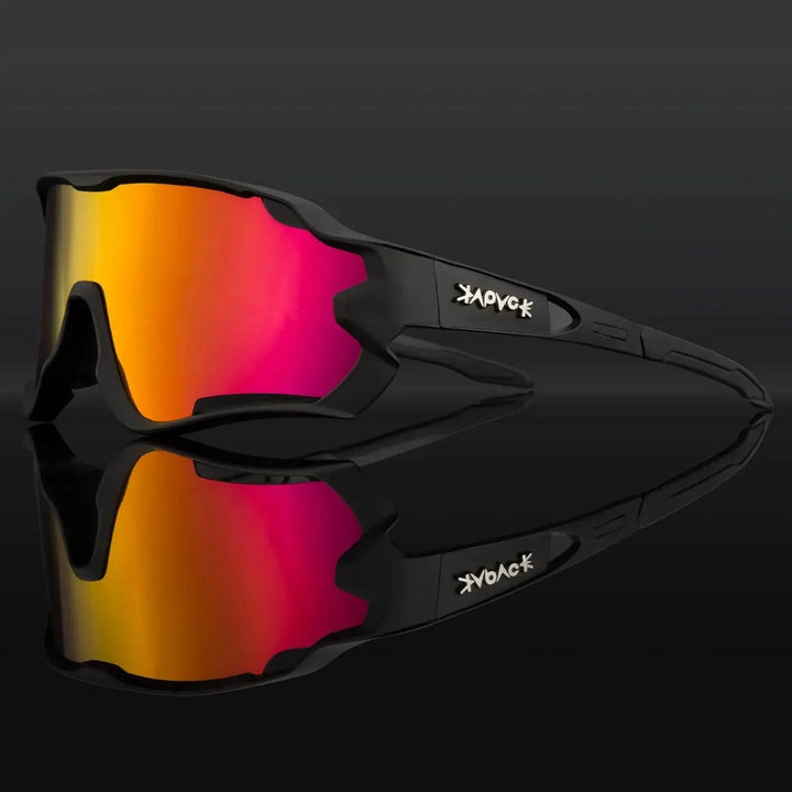 Kapvoe Professional Cycling Glasses - UV400 Protection MTB Eyewear - Lightweight TR90 Sport Sunglasses for Road &amp; Mountain Bike