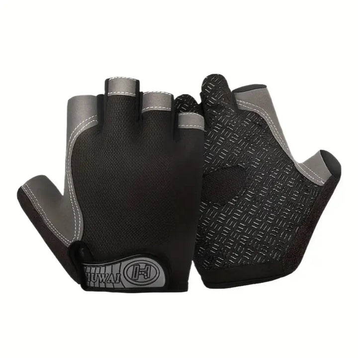 Unisex Half Finger Cycling Gloves - Non-Slip Shock-Absorbing Sports Mitts for Mountain Biking &amp; Climbing
