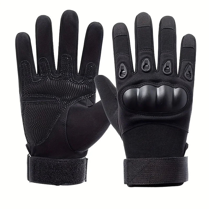 Tactical Military Full Finger Gloves - Soldier Combat Anti-Slip Mittens - Heavy Duty Gear for Airsoft, Shooting, Paintball &amp; MTB Racing