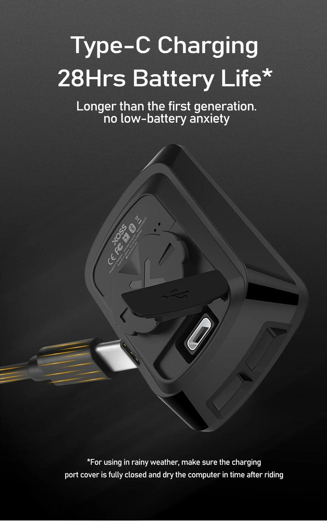 XOSS G+ G2 Smart GPS Bike Computer - 2nd Generation Wireless Cycling Speedometer with ANT+ &amp; Bluetooth for Strava Sync