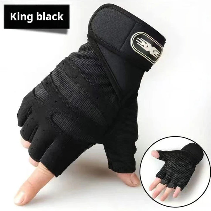 ebikesz Tactical Half Finger Sports Gloves - Anti-Slip &amp; Shockproof Mittens for Cycling, Mountaineering &amp; Fitness