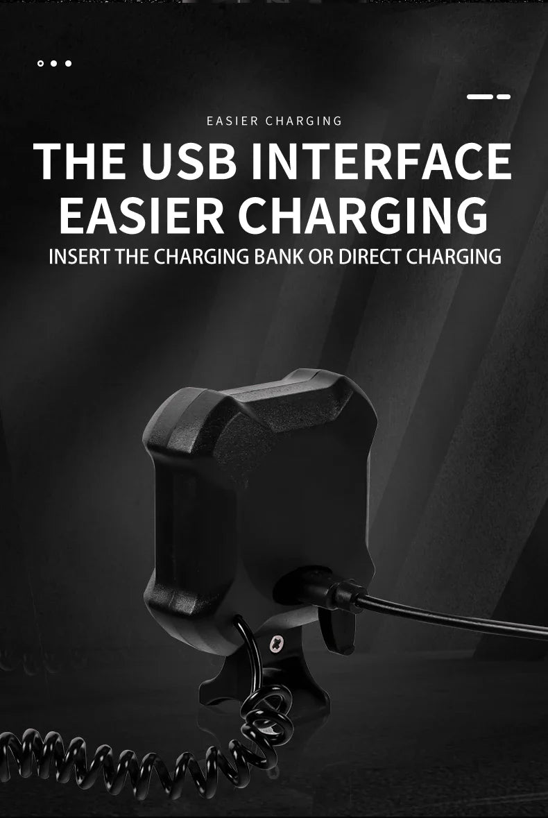 2-in-1 Bicycle Electric Horn &amp; Front Light - USB Rechargeable 120dB Loud Alarm - Waterproof LED Safety Lamp for E-Bike, Scooter &amp; MTB