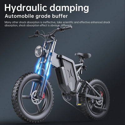 Powerful EKX X20 2000W Electric Mountain Bike for Adults with 48V 35AH Battery and 20 Inch Wheels5