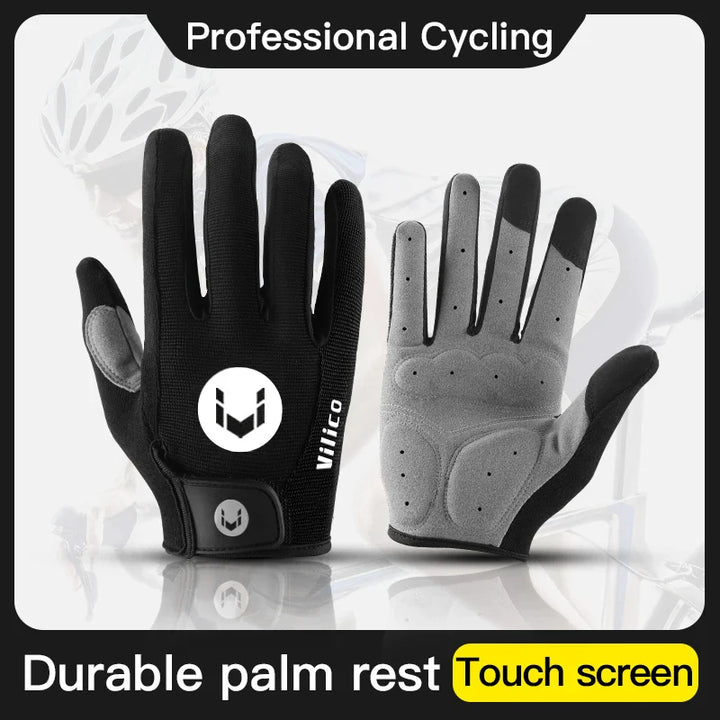 Professional Full Finger Cycling Gloves - Anti-Slip &amp; Sweatproof MTB Road Bike Mittens for Men &amp; Women