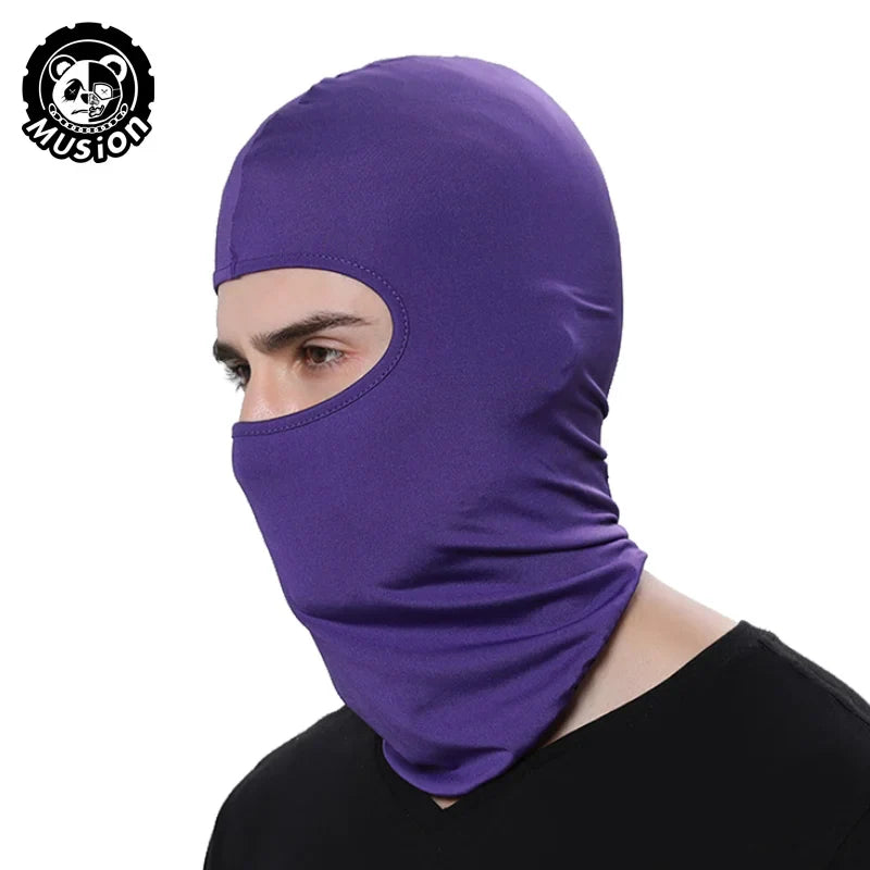 Motorcycle Balaclava Full Face Mask - Breathable Mesh Sun Protection Hood for Cycling, Skiing &amp; Outdoor Sports