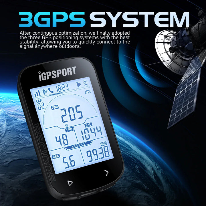 iGPSPORT BSC100S Smart GPS Bike Computer - 40H Battery Life, ANT+ &amp; Bluetooth Sync, Waterproof Cycling Speedometer