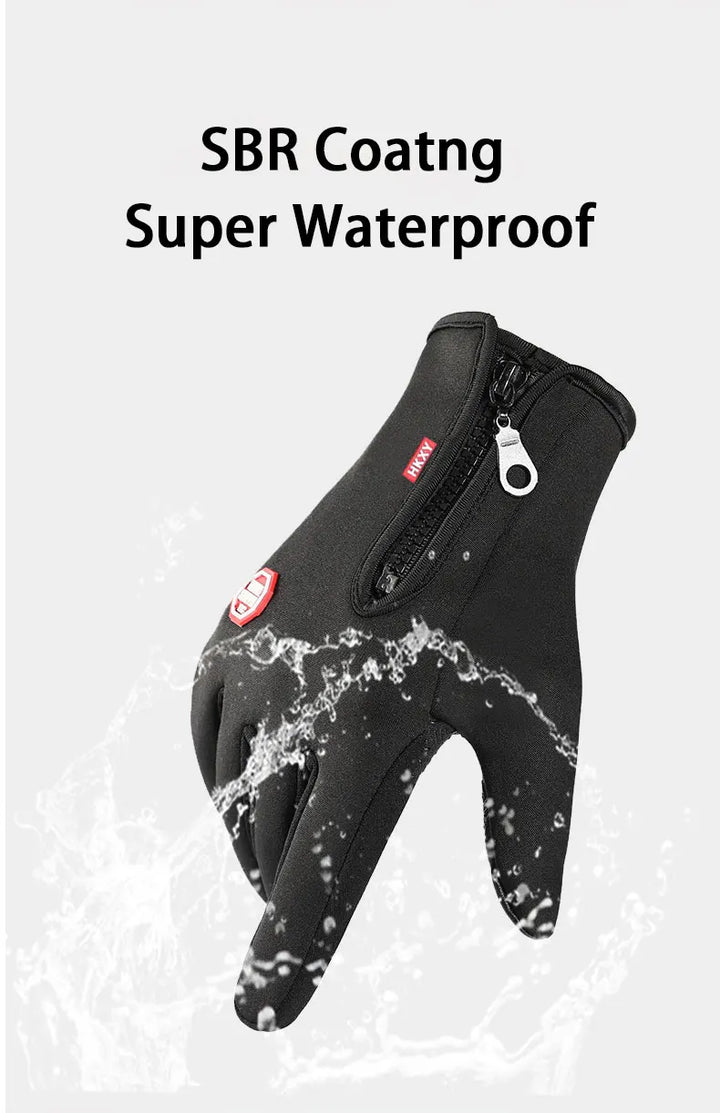 Winter Thermal Cycling Gloves for Men &amp; Women - Waterproof &amp; Windproof Full Finger Mittens - Sensitive Touchscreen Gear for E-Bike &amp; MTB (YD1301)