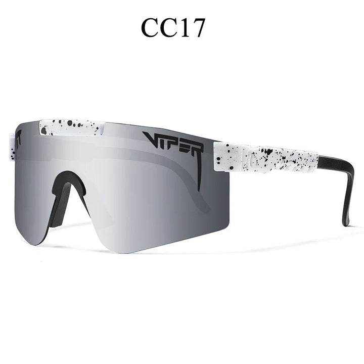 PIT VIPER Outdoor Sport Cycling Sunglasses - UV400 Protection Wide View Eyewear - Tactical Driving &amp; Racing Glasses for Men and Women