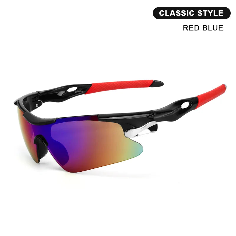 RIDERACE UV400 Cycling Sunglasses - High-Impact Polycarbonate Protection - Lightweight MTB &amp; Road Bike Goggles for Outdoor Sports