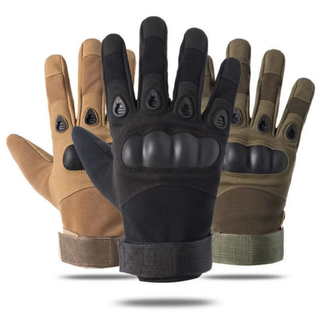 Tactical Military Full Finger Gloves - Soldier Combat Anti-Slip Mittens - Heavy Duty Gear for Airsoft, Shooting, Paintball &amp; MTB Racing