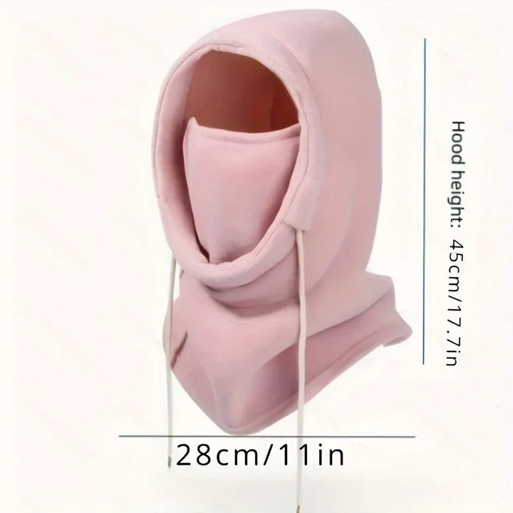 Winter Balaclava Hooded Scarf - Warm Neck Gaiter With Hood For Outdoor