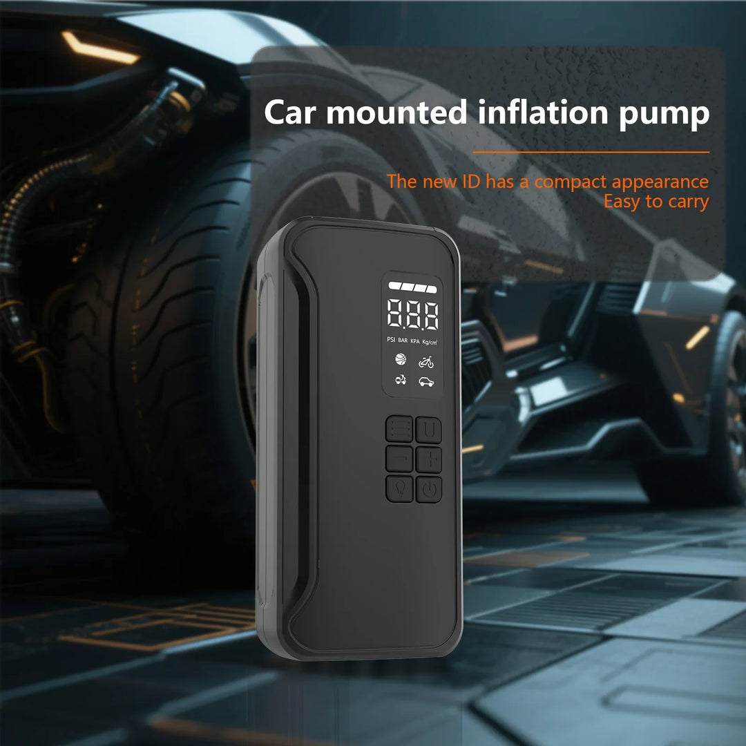Cordless Car Tire Pump 150PSI - Portable Electric Air Compressor for Bike &amp; Ball