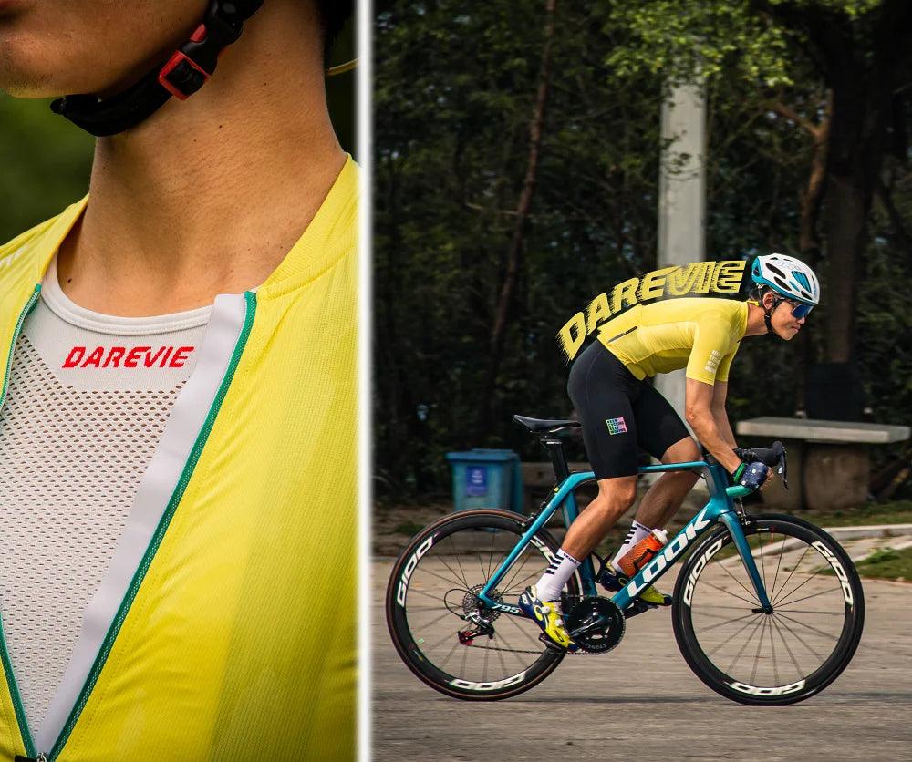 DAREVIE 2026 New Pro Cycling Jersey - Vividness Series Cooling Nylon Fabric - SPF50+ Anti-UV Slim Fit Bicycle Wear for Men &amp; Women