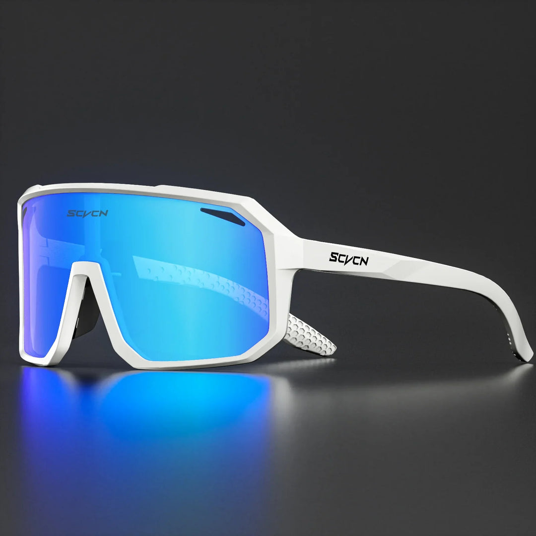 SCVCN Photochromic Cycling Sunglasses - Smart Color-Change Lens - UV400 TR-90 Ultralight Eyewear for MTB, Road Bike &amp; Running