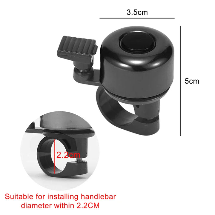 Universal Aluminum Alloy Bike Bell - Crisp Loud Sound Cycle Horn - Safety Warning Alarm for MTB, Road &amp; City Bikes (7 Colors)