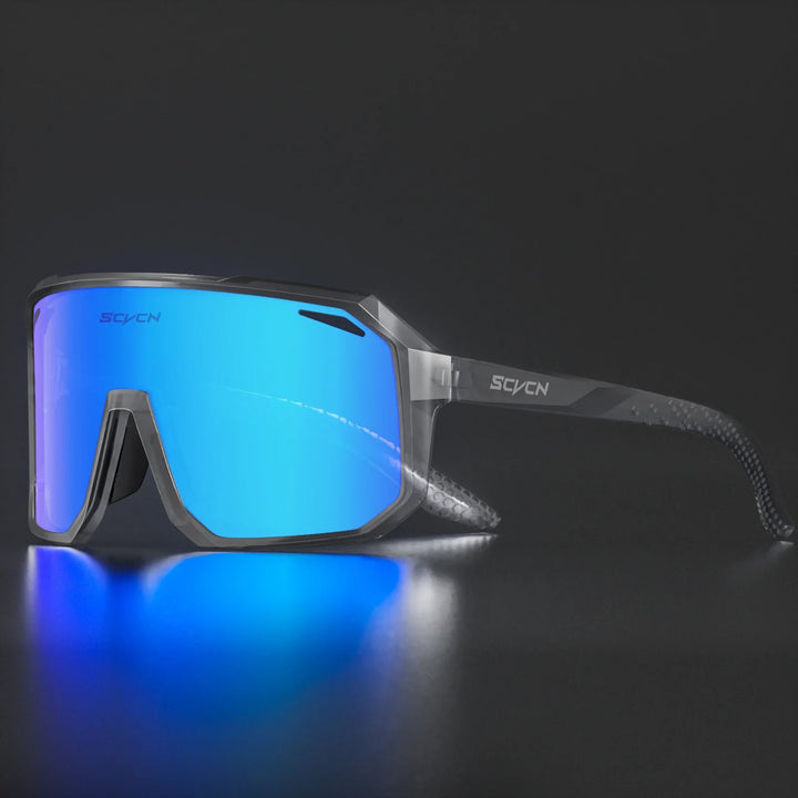 SCVCN Photochromic Cycling Sunglasses - Smart Color-Change Lens - UV400 TR-90 Ultralight Eyewear for MTB, Road Bike &amp; Running