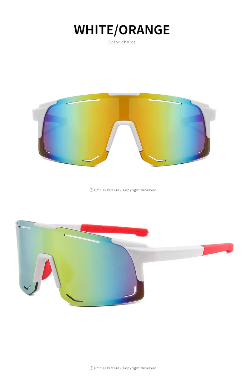 Professional Polarized Cycling Sunglasses - UV400 Protection Windproof Sport Eyewear for Men &amp; Women