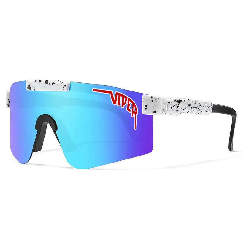 PIT VIPER Outdoor Sport Cycling Sunglasses - UV400 Protection Wide View Eyewear - Tactical Driving &amp; Racing Glasses for Men and Women