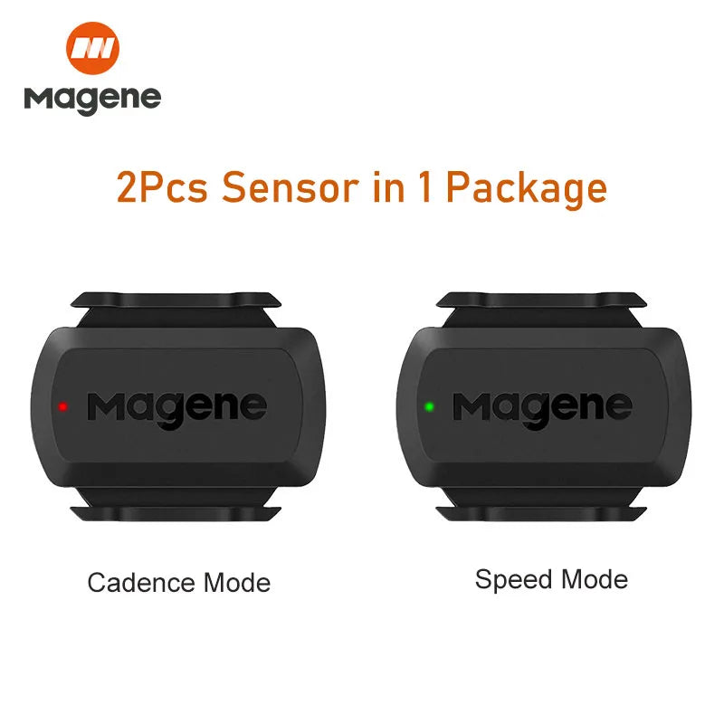 Magene S3+ Speed &amp; Cadence Dual Sensor - ANT+ Bluetooth Wireless Speedmeter - 9g Magnetless Geomagnetic Sensor for Garmin &amp; Wahoo