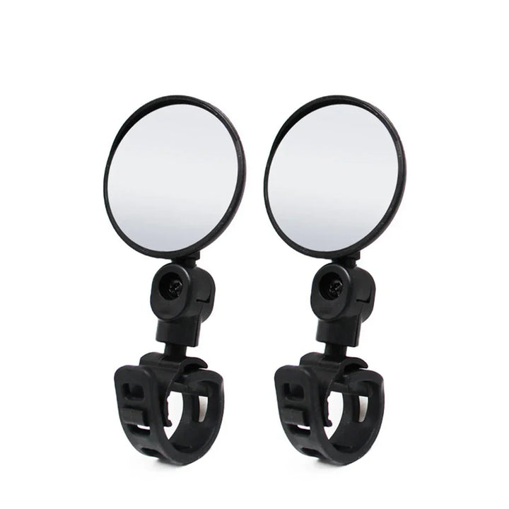 2PCS Universal Bicycle Rearview Mirror - 360° Rotatable Convex HD Mirror - Wide Angle Safety Reflector for MTB, Road Bike &amp; E-Bike