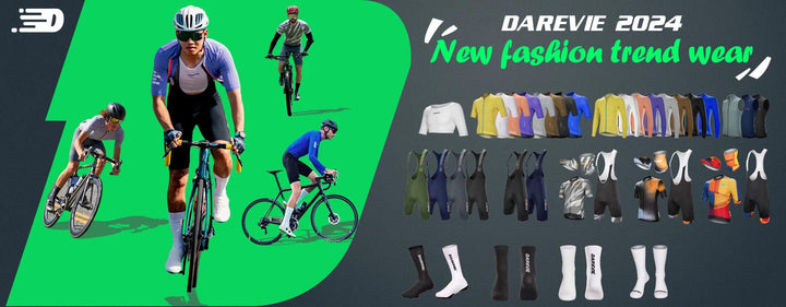 DAREVIE 2026 New Pro Cycling Jersey - Vividness Series Cooling Nylon Fabric - SPF50+ Anti-UV Slim Fit Bicycle Wear for Men &amp; Women